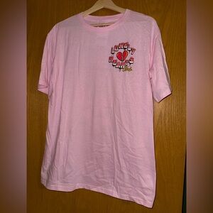 Pink Graphic Tee for Men